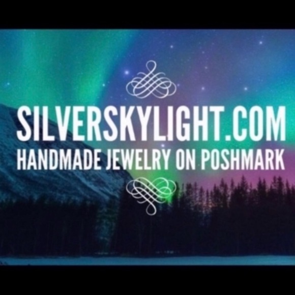 Handmade maille leaf feather dangly stainless steel post earrings boho silver - Picture 10 of 10